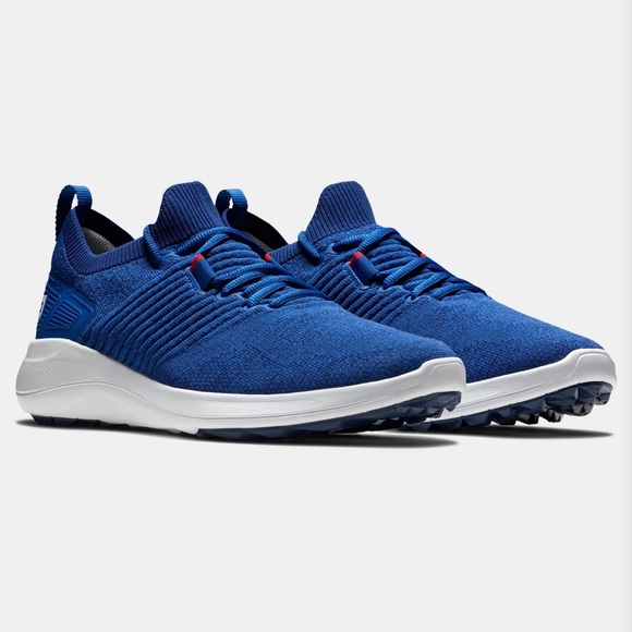 FootJoy FJ Flex XP waterproof blue spikeless golf shoes size 11.5 M - Picture 1 of 16